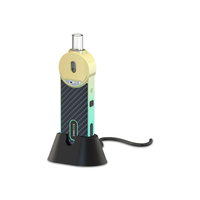 Kaca Mouthpiece Marijuana Paste Vaporizer Ramuan Kering 2000mAh Dengan Dok Pengisi Daya