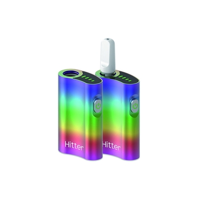 Tegangan yang Dapat Disesuaikan CBD Vape Battery Metal Curved Chamber Panaskan 550mah 4.2V