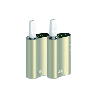 Tegangan yang Dapat Disesuaikan CBD Vape Battery Metal Curved Chamber Panaskan 550mah 4.2V
